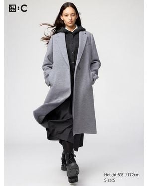 Uniqlo Mantel (Lang) - Grau