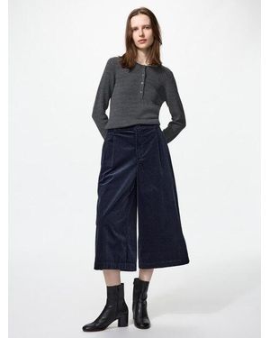Uniqlo Corduroy Culottes - Blue