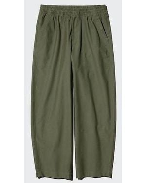 Uniqlo Jersey Easy Barrel Trousers - White