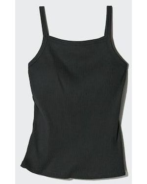 Uniqlo Square Neck Camisole Bra Top - Black