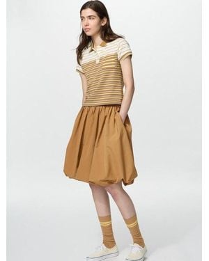 Uniqlo Falda Midi Globo - Blanco