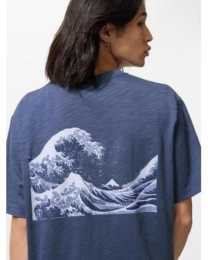 Uniqlo Ukiyo-E Ut Graphic T-Shirt - Blue