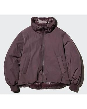 Uniqlo Chaqueta Plumas Cortavientos Reversible - Morado