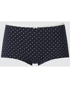 Uniqlo Boy Short Briefs (Hearts) - Blue