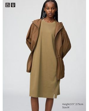 Uniqlo Airism Cotton Relaxed Dress (Short Sleeve) - Natural