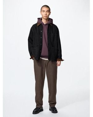 Uniqlo Linen Blend Relaxed Trousers - White