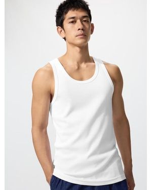 Uniqlo Dry Ribbed Vest Top - White