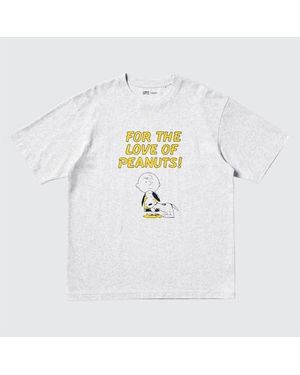 Uniqlo T-Shirt Stampa Ut Peanuts Vintage Books - Bianco