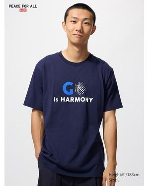 Uniqlo Peace For All Graphic T-Shirt (Ichiriki) - Blue