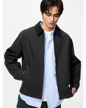 Uniqlo Zip-Up Short Blouson - Black