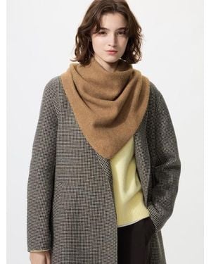 Uniqlo Soufflé Yarn Triangle Scarf - Natural