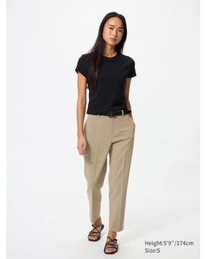 Uniqlo Smart Ankle Trousers - Natural