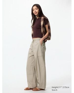 Uniqlo Utility Volume Trousers - Natural