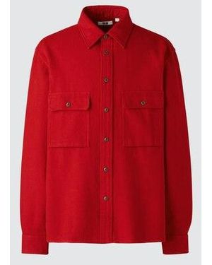 Uniqlo Camicia Cotone Soft - Rosso