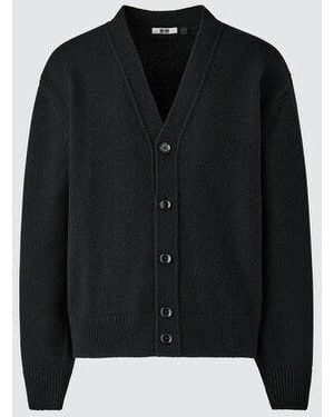 Uniqlo Cárdigan 100% Lana Cuello Pico - Negro