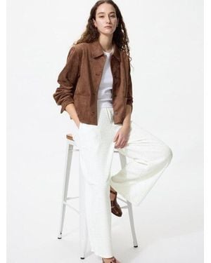 Uniqlo Shirring Easy Trousers - White