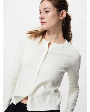 Uniqlo Pointelle Cardigan - White