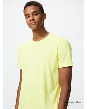 Uniqlo Dry Colour Crew Neck T-Shirt - Yellow