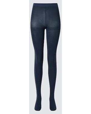Uniqlo Heattech Tights (Leg Shaper, 60 Denier) - Blue