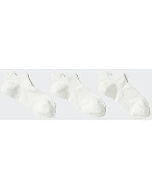 Uniqlo Short Socks (Sports, 3 Pairs) - White