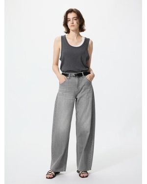 Uniqlo Baggy Barrel Leg Jeans (Longer) - White