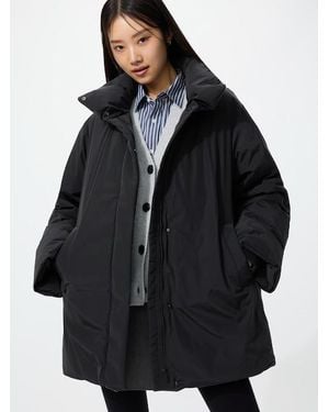 Uniqlo Non-Quilted Down Short Coat - Black