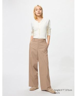 Uniqlo Pantalón Smart Ancho - Blanco