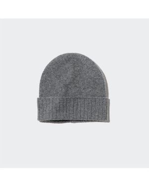 Uniqlo 100% Cashmere Knit Beanie - Grey