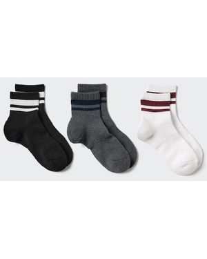 Uniqlo Socks (Crew, 3 Pairs) - White