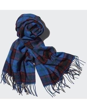 Uniqlo Heattech Scarf (Patterned) - Blue