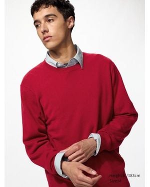 Uniqlo 100% Cashmere Crew Neck Jumper - Red