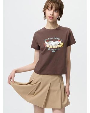 Uniqlo Mofusand Ut Graphic T-Shirt - Brown