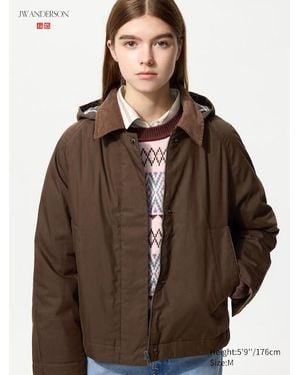 Uniqlo Puffertech Short Jacket - Brown