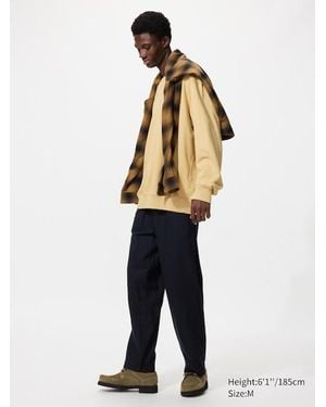 Uniqlo Easy 7/8 Hose (Flanell) - Blau