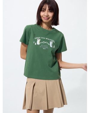 Uniqlo Mofusand Ut Graphic T-Shirt - Green
