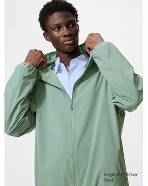 Uniqlo Uv Protection Pocketable Parka - Green