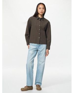 Uniqlo Vaquero Recto Desgastado - Azul