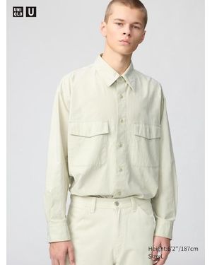 Uniqlo Oversized Work Shirt - Natural