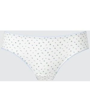 Uniqlo Bikini Briefs (Flowers) - White