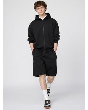 Uniqlo Sweat Wide Shorts - Black
