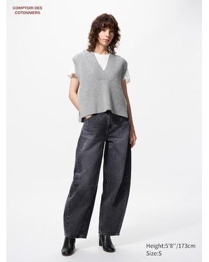 Uniqlo Jeans Gamba Larga - Bianco