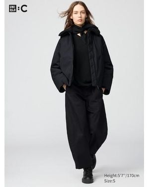 Uniqlo Cotton Curve Ankle Trousers - Black