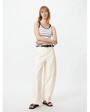 Uniqlo Jersey Barrel Leg Trousers - White