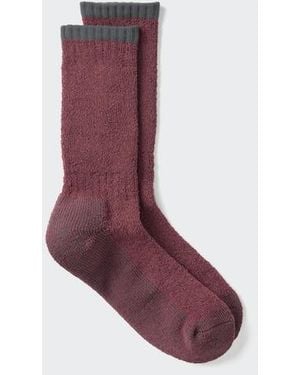 Uniqlo Heattech Thermo Socken (Soft, Gefüttert) - Lila