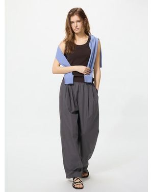 Uniqlo Cotton Volume Easy Trousers (Longer) - Grey