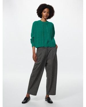 Uniqlo Brushed Jersey Barrel Leg Trousers - Green