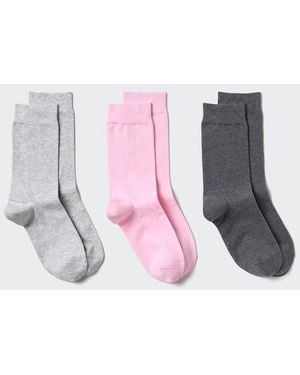 Uniqlo Socks (3 Pairs) - Pink