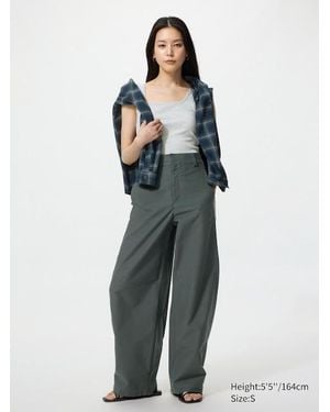 Uniqlo Jersey Barrel Leg Trousers - Multicolour