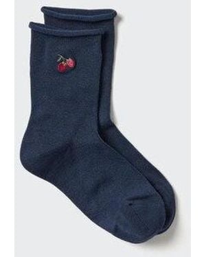 Uniqlo Heattech Socks - Blue
