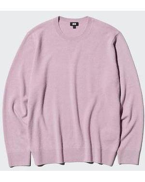 Uniqlo 100% Cashmere Crew Neck Jumper - Purple